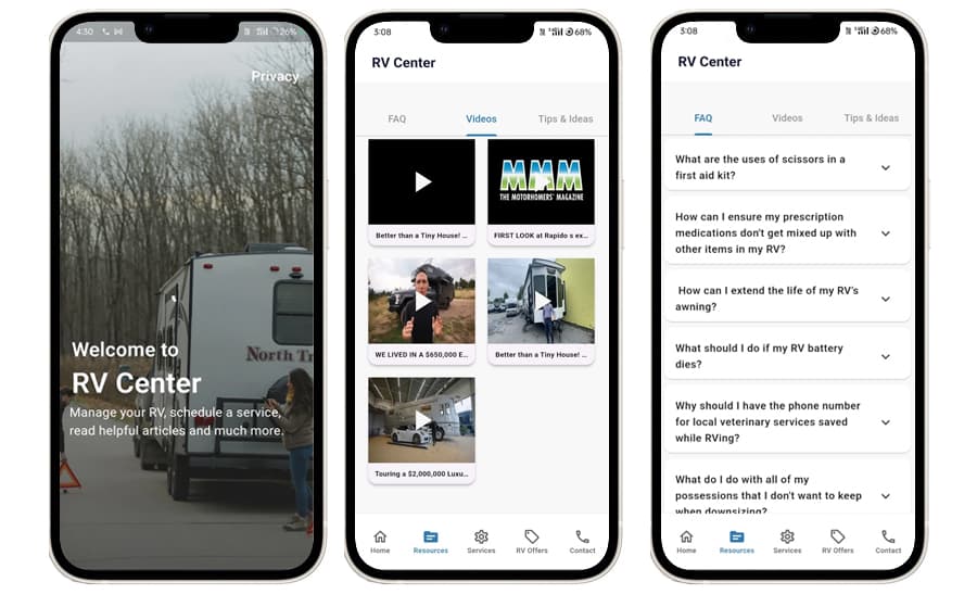 Mobile App Screenshots